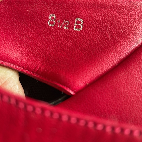 Talbots Red Leather Slide Sandals - Size 8.5 - Picture 6 of 13